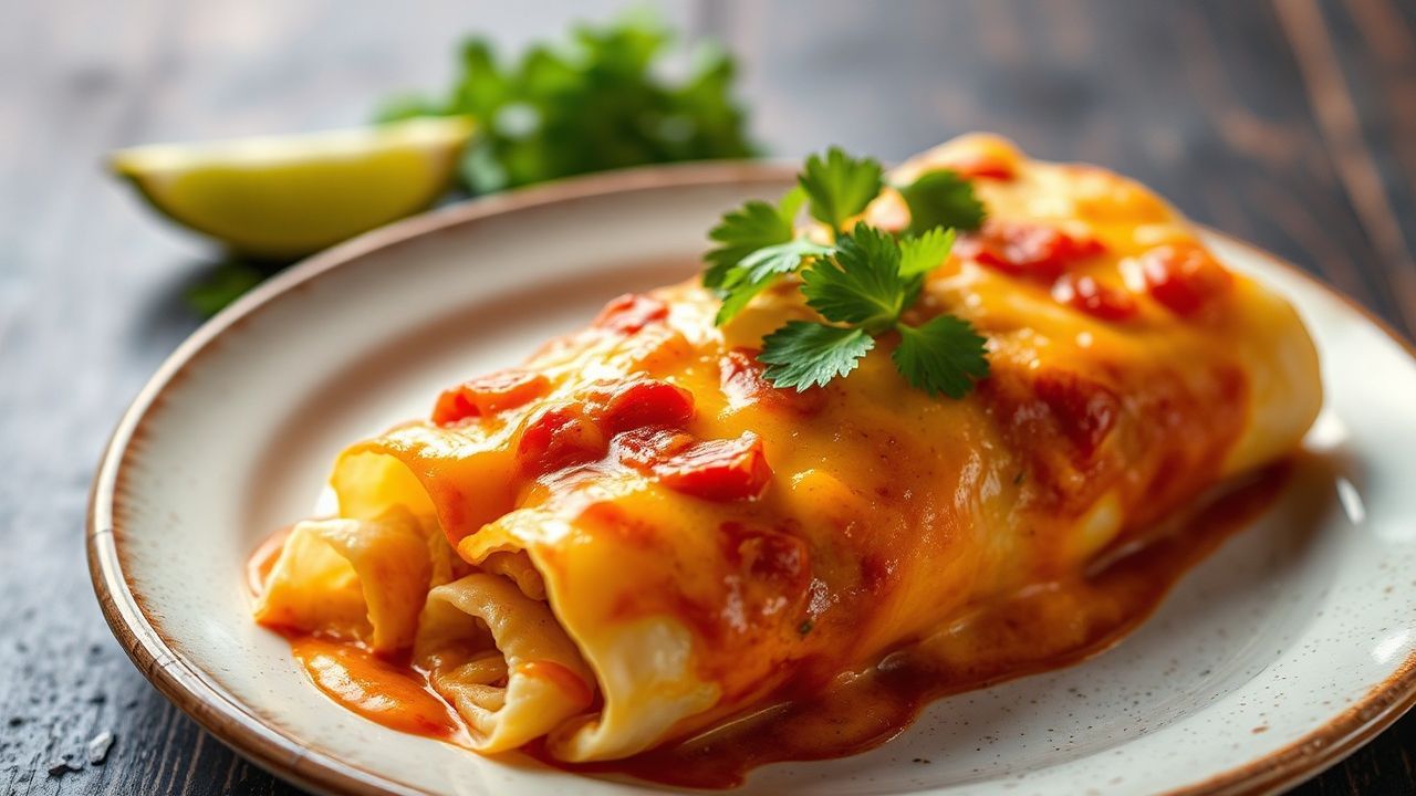 Delicious chicken and cheese enchiladas, a taste of Mexico's soul.