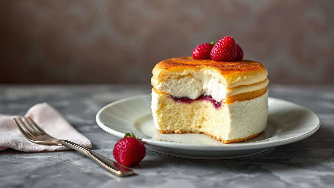 Golden souffle rising majestically, a testament to baking mastery.