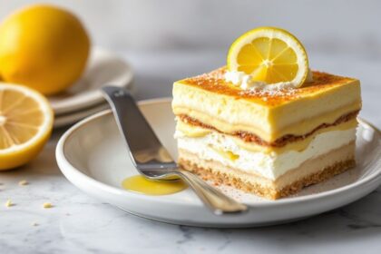 Lemon Tiramisu: A bright, sun-kissed twist on classic Italian dessert.