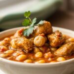 Rich West African peanut stew in a bowl, a culinary passport.