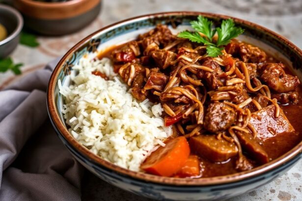 Shredded Ropa Vieja, a vibrant Cuban dish, embodying the soul of cuisine.