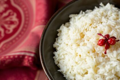 Vibrant Persian Jeweled Rice, a dazzling mosaic of nuts, fruits, and spices.