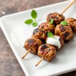 Juicy lamb kofta kebabs, grilled with cooling mint yogurt sauce.