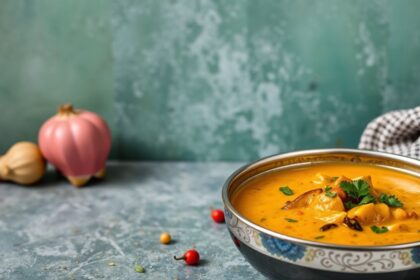 Creamy, fragrant Indian vegetable Korma, a culinary masterpiece.