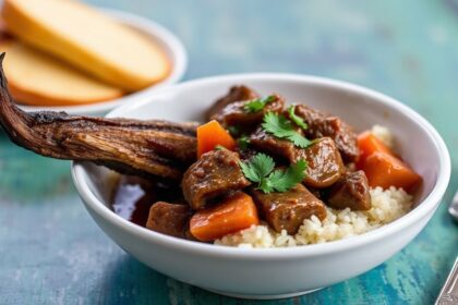 Rich Jamaican oxtail stew, a soul-warming culinary masterpiece.
