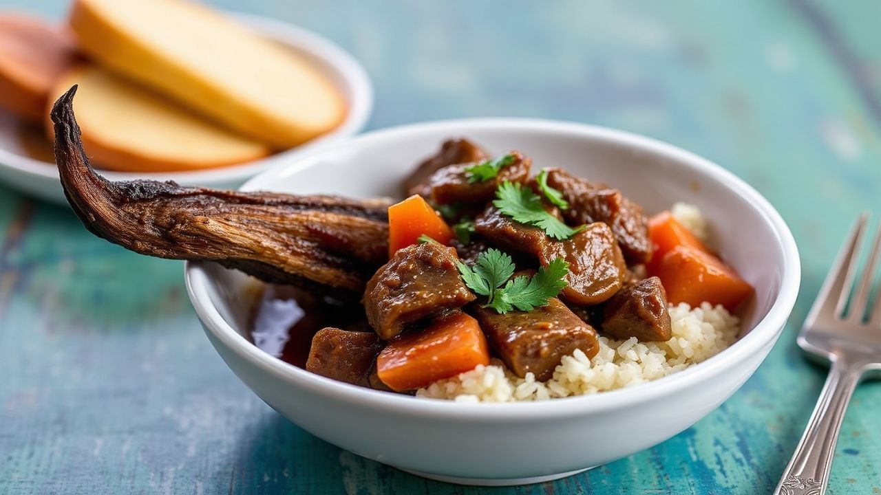 Rich Jamaican oxtail stew, a soul-warming culinary masterpiece.