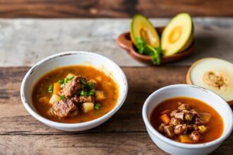 Hearty Argentinian locro stew, a flavorful, comforting dish.