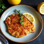 Golden German schnitzel with lemon, a secret beyond ordinary.