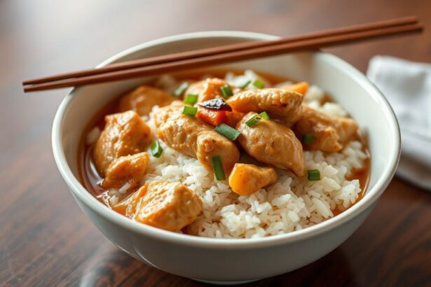 Steaming Hainanese chicken rice, fragrant and flavorful, the soul of Singapore.