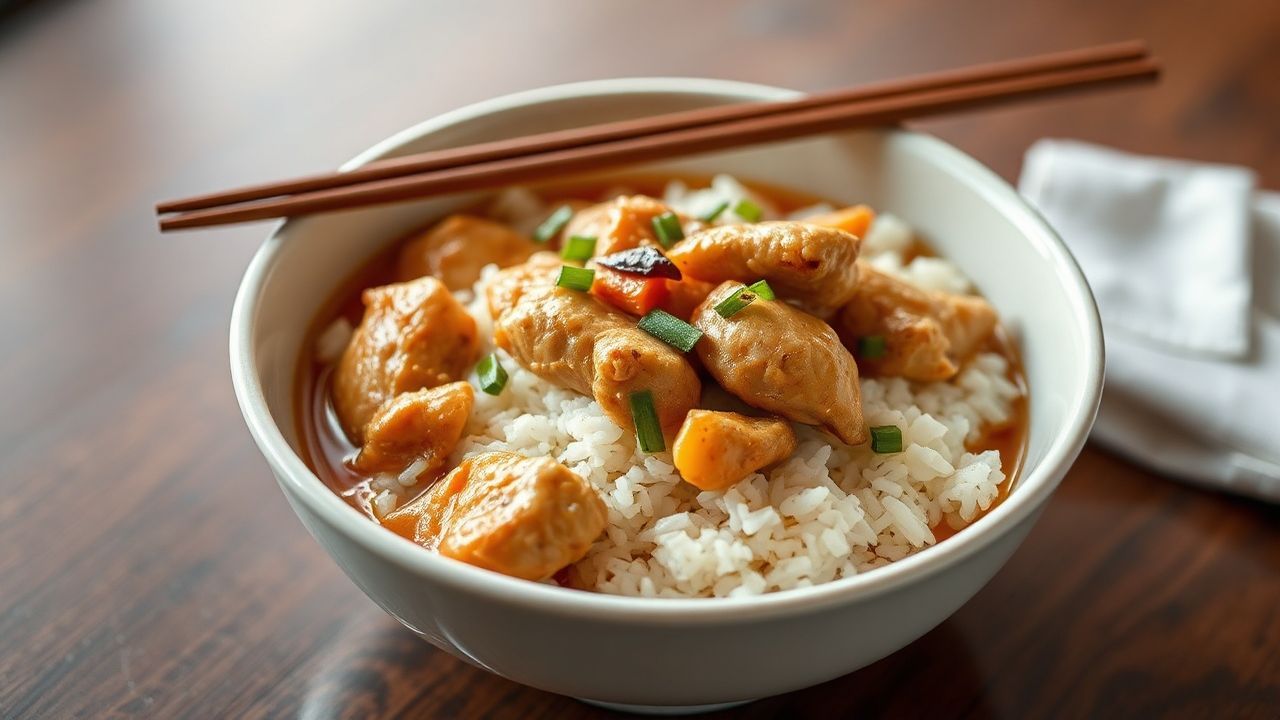 Steaming Hainanese chicken rice, fragrant and flavorful, the soul of Singapore.