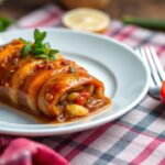 Vibrant Iraqi dolma, a flavorful symphony of stuffed vegetables.