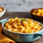 Golden Southern baked macaroni, a comforting classic reimagined.
