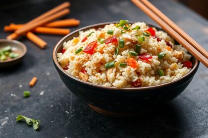 Delicious homemade fried rice recipe, beyond takeout.