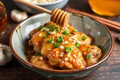 Juicy honey garlic chicken thighs, perfect for weeknight alchemy.