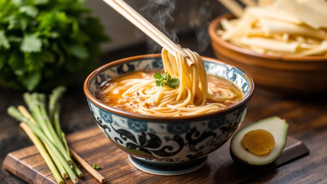 Authentic homemade ramen simmering, beyond instant packets.