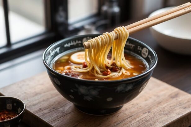 Sad store-bought ramen broth: a culinary crime.