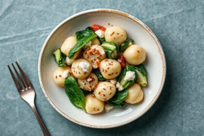 Delicious creamy gnocchi with spinach and feta, 7 tips.