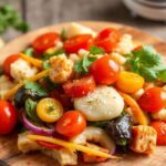 Colorful vegetable tian gratin, a summer essential.