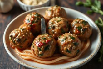 Spinach garlic meatballs: 20 minutes to amazing flavor.