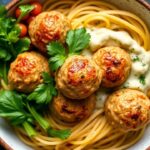Delicious chicken meatballs in amazing Mediterranean bowls.