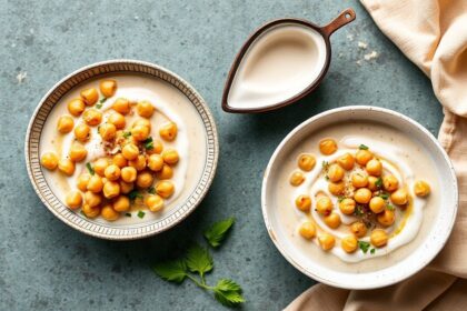 Creamy coconut chickpea curry, a delightful and flavorful vegetarian dish.