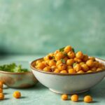 Creamy chickpea curry with coconut milk, a flavorful culinary journey.