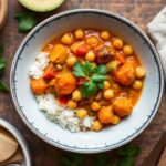 Flavorful vegan chickpea curry, a weeknight wonder.
