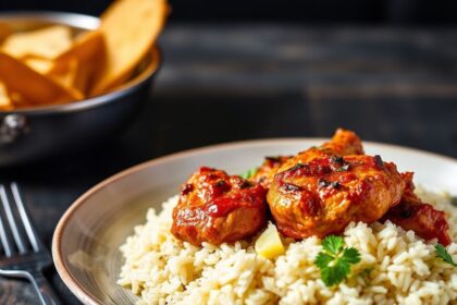 Tikka Masala: A vibrant dish exploring the culinary borderlands of its origin.