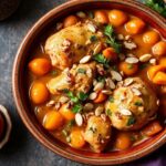 Exquisite Moroccan chicken tagine with apricots and almonds, a flavorful guide.