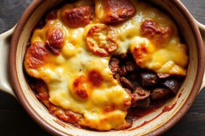 Rich Moussaka layers, a testament to Greek culinary heritage.