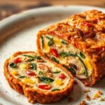 Elegant veggie terrine centerpiece, a delightful addition to any elegant table.