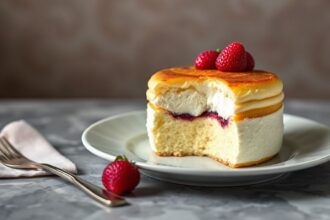 Golden souffle rising majestically, a testament to baking mastery.