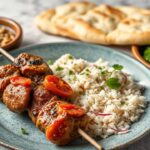 Spicy Adana Kebab, grilled to perfection, a fiery Turkish classic.