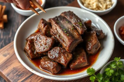 Juicy bulgogi, masterfully grilled, a centerpiece of Korean cuisine.