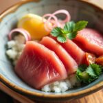 Vibrant Ahi tuna poke bowl, a Hawaiian culinary icon.