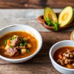 Hearty Argentinian locro stew, a flavorful, comforting dish.