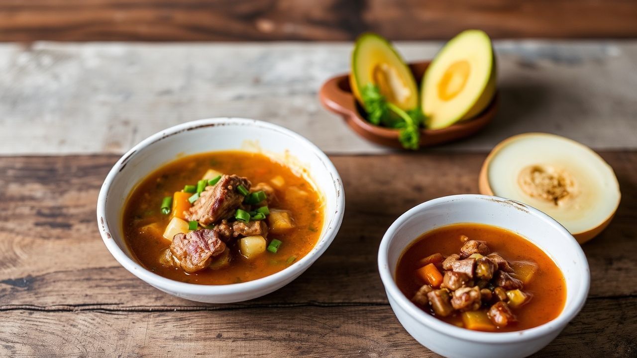 Hearty Argentinian locro stew, a flavorful, comforting dish.