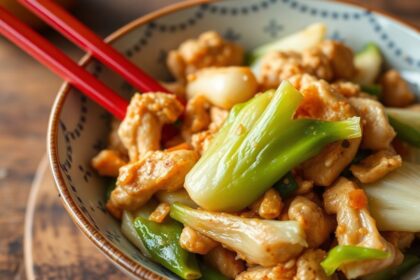 Flavorful Chinese chicken cabbage stir-fry recipe for authentic taste.