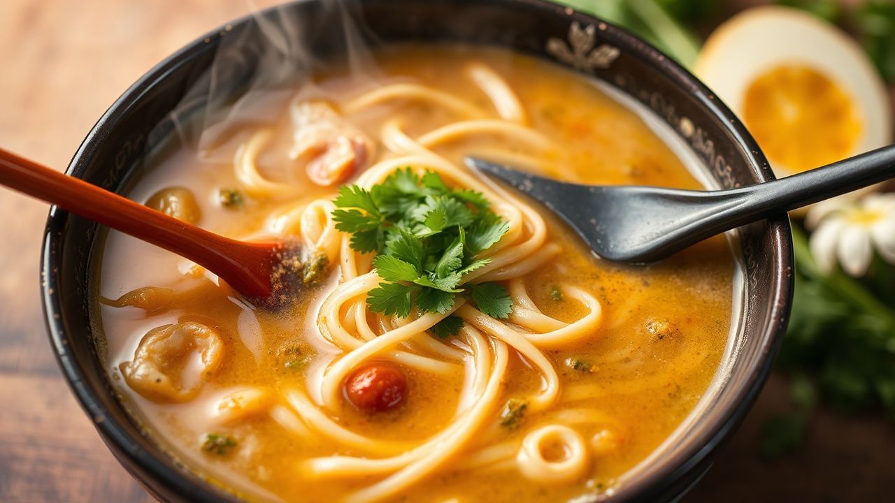 Homemade ramen broth: the soul of unforgettable ramen slurps.